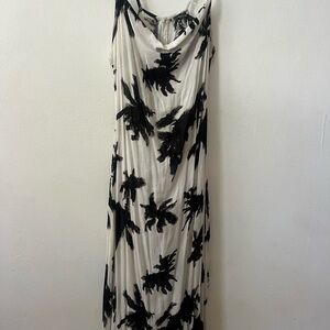 Elegant Black and White Women's Dress